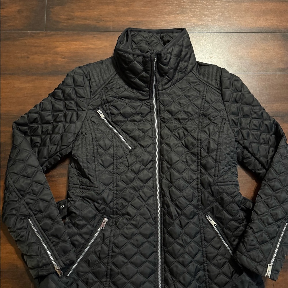 Marc New York by Andrew Marc Women's Brighton Quilted Black Jacket Coat - Picture 5 of 10